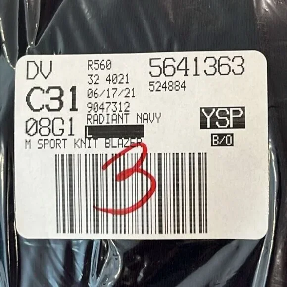 NWT Lands End Mens Ponte Knit Sport Blazer Radiant Navy Size L Large - Picture 12 of 12